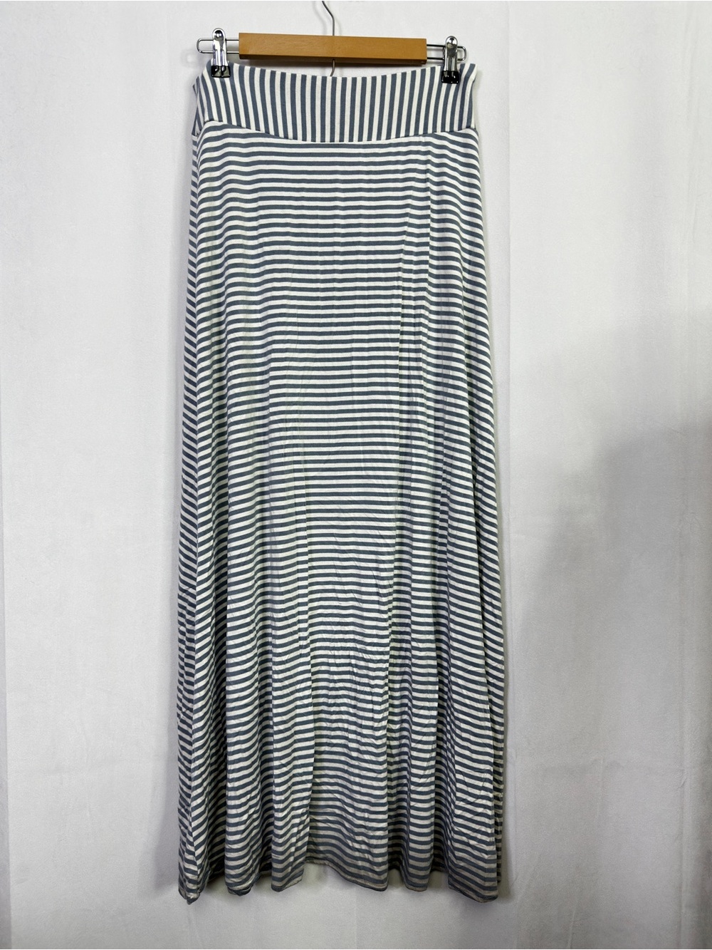 Odille Striped Maxi Skirt Versatile Stretch Womens Small Classic Comfortable